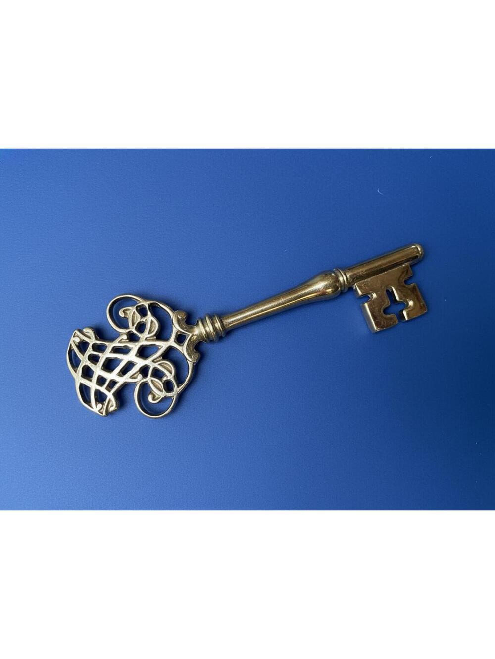 Virginia Metalcrafters Brass Thomas Jefferson Cipher Decorative Skeleton Key